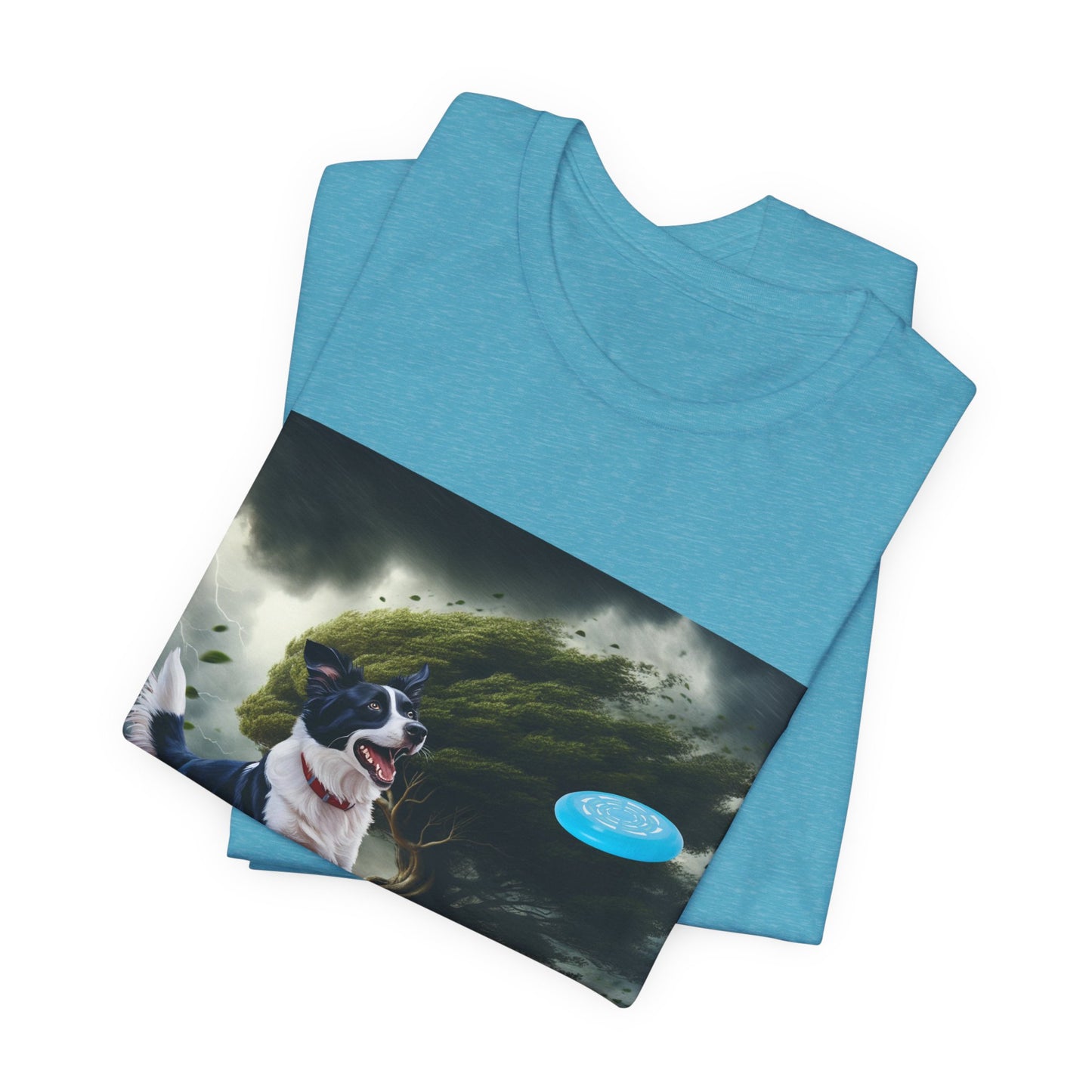 Border Collie Frisbee Obsession Unisex Jersey T-Shirt – Celebrate Intelligence, Agility & High Energy