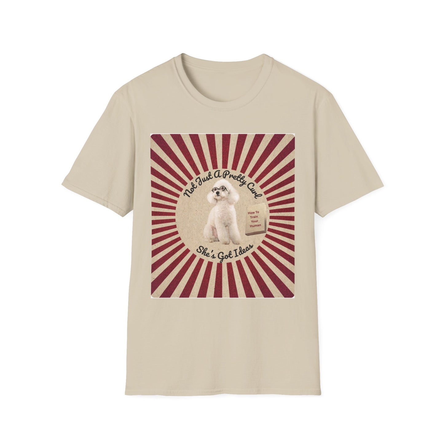 Retro Poodle T-Shirt – "Not Just a Pretty Curl, She's Got Ideas"