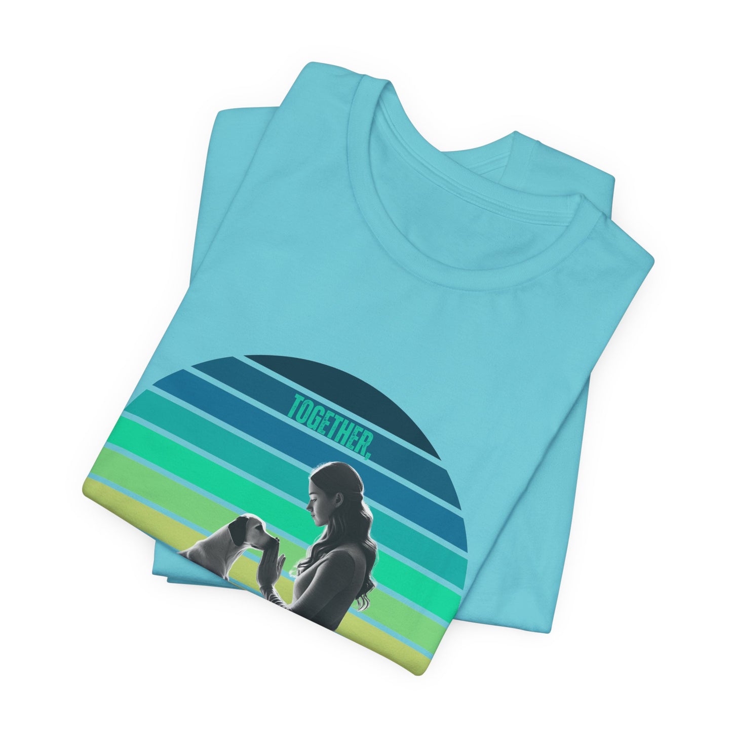 Be Still and Know T-Shirt | Psalm 46:10 Retro Sunset Dog Lover Tee | Vintage Faith Design