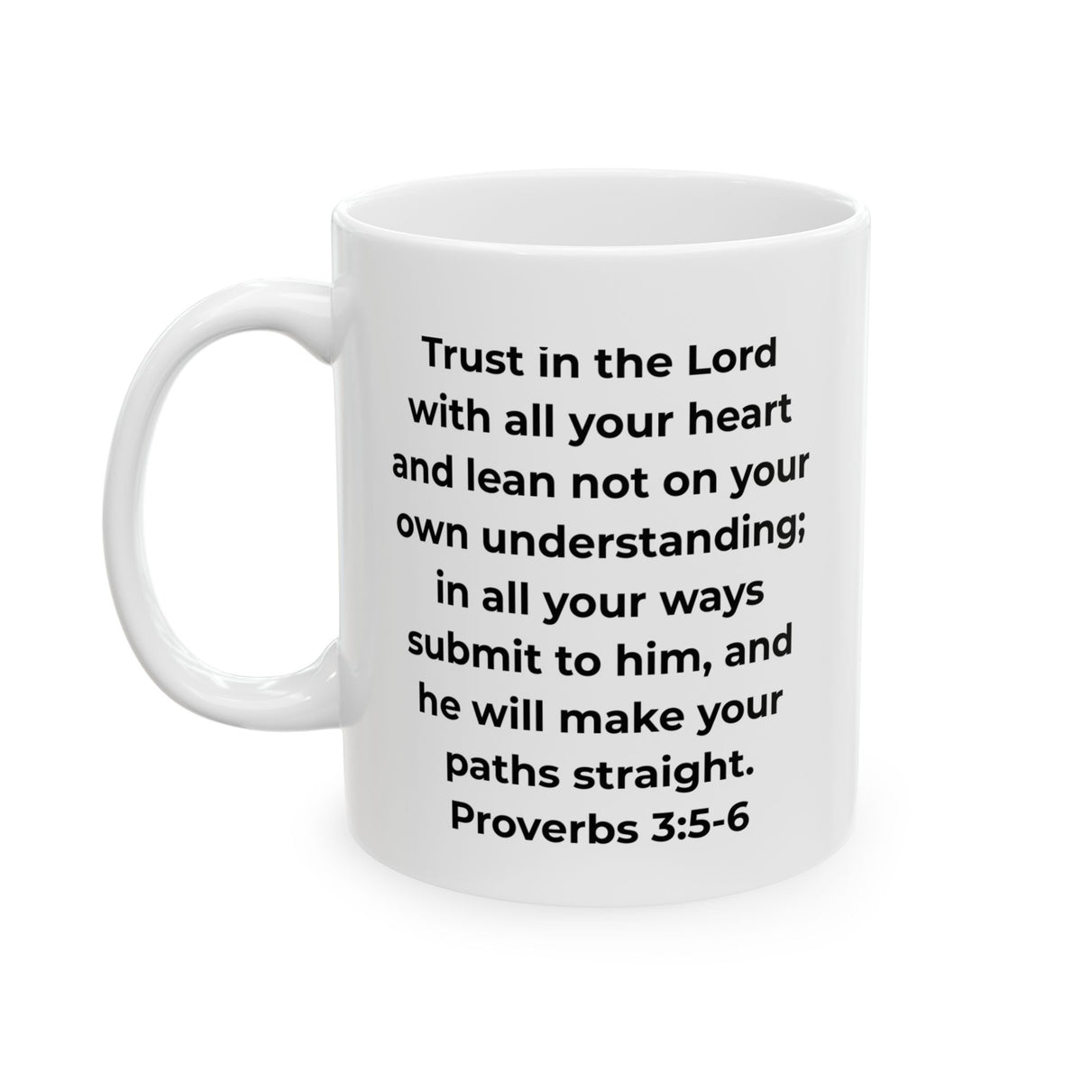 "I Don't Know What's Happening But I Trust Him" Mug – Proverbs 3:5-6 Bible Verse | Funny Christian Dog Mug