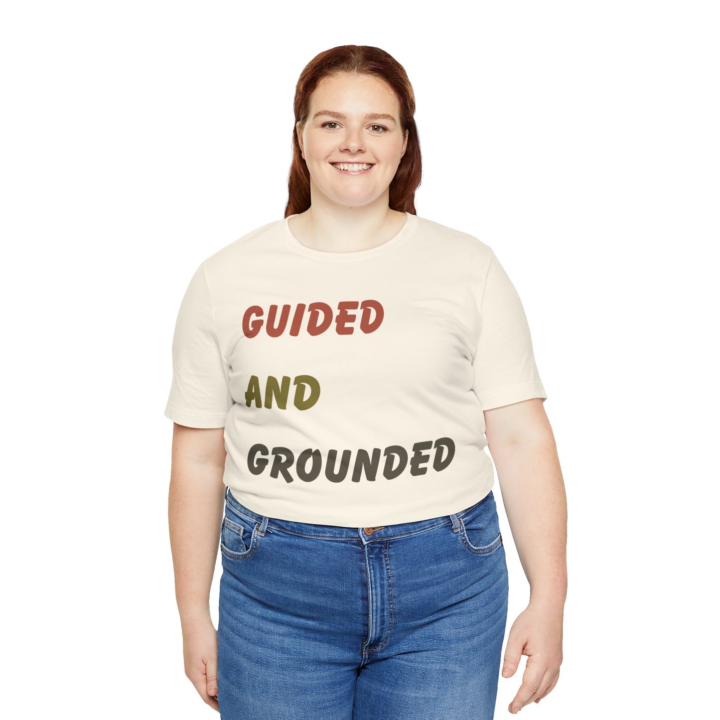 Guided and Grounded T-Shirt | Vintage Christian Typography Tee | Proverbs 3:5–6 & Colossians 2:6–7 Inspired