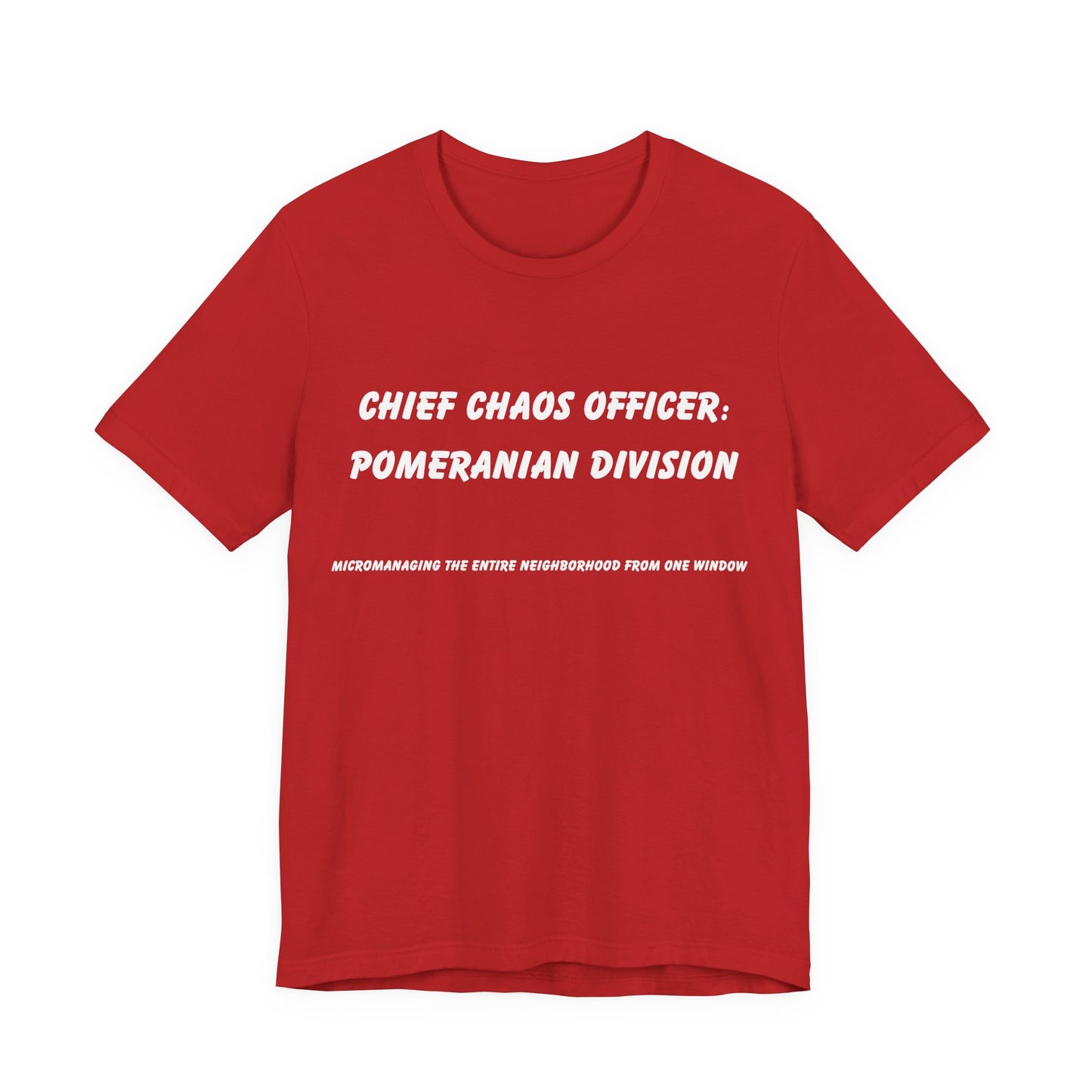 Chief Chaos Officer Pomeranian Shirt – Funny Dog Lover Tee