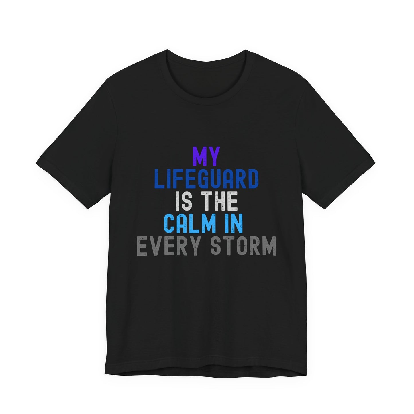 Jesus is Our Lifeguard in Every Storm Unisex Jersey Tee - Finding Peace in Life's Storms