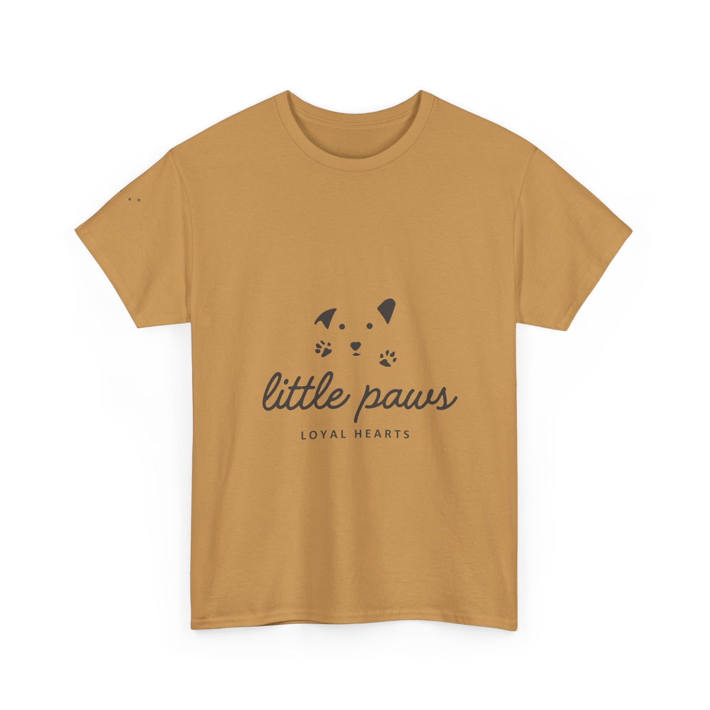 Unisex Heavy Cotton Tee - 'Little Paws, Loyal Hearts' - Perfect for Animal Lovers and Pet Owners
