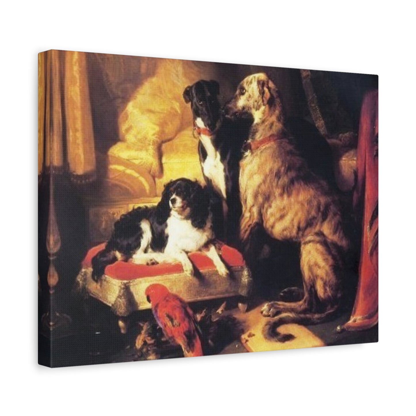 Queen Victoria's Favorite Pets - Landseer 1838 | Historical Canvas Art Print