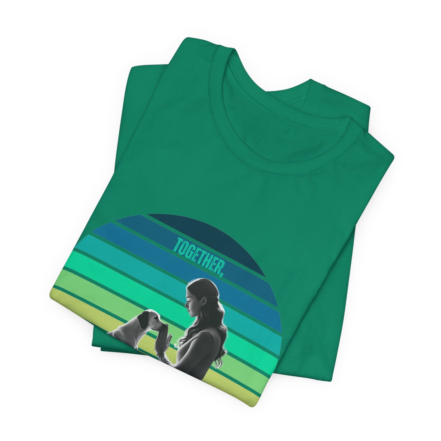 Be Still and Know T-Shirt | Psalm 46:10 Retro Sunset Dog Lover Tee | Vintage Faith Design