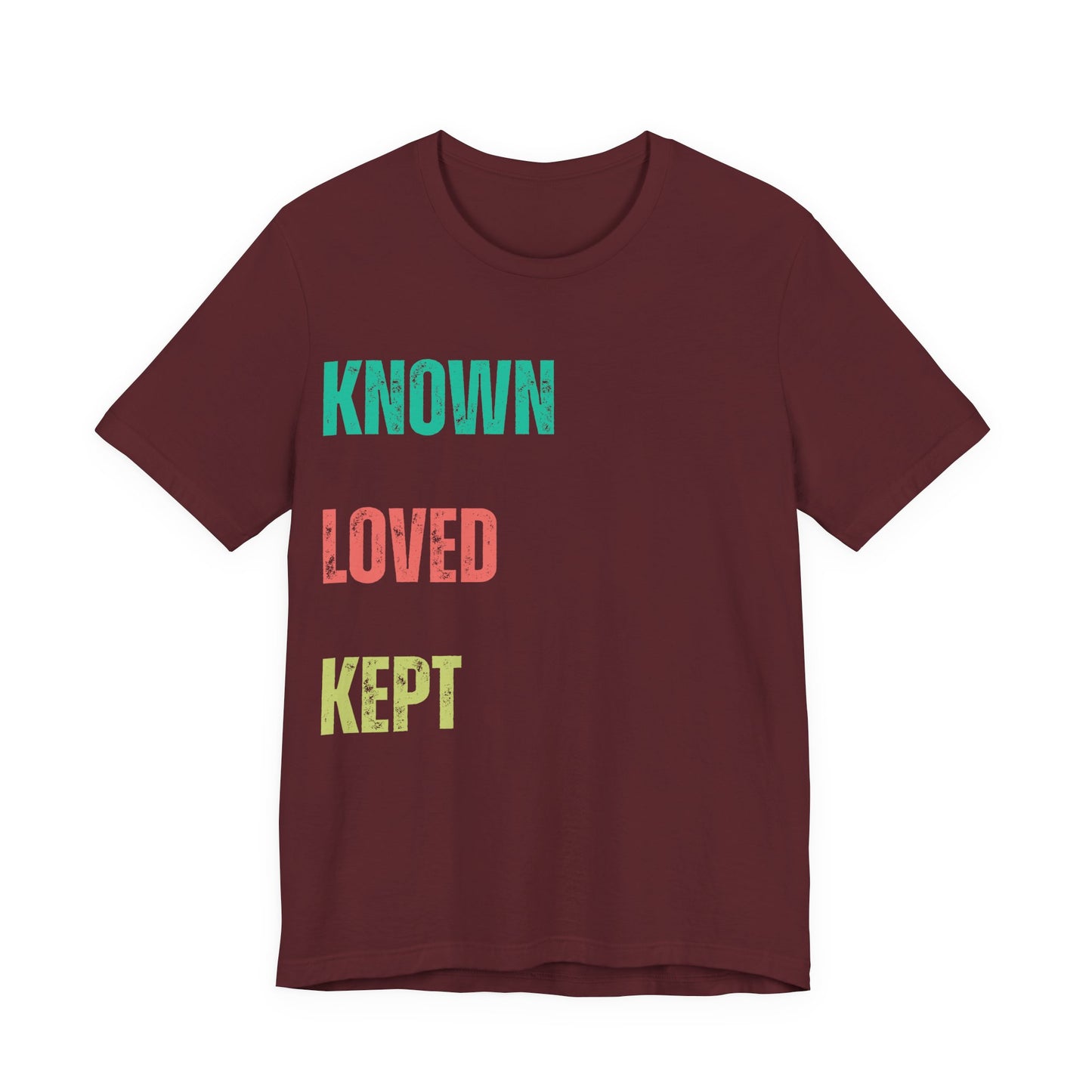 Known Loved Kept T-Shirt | Vintage Christian Typography Tee | Psalm 139 & Jude 1:1 Inspired