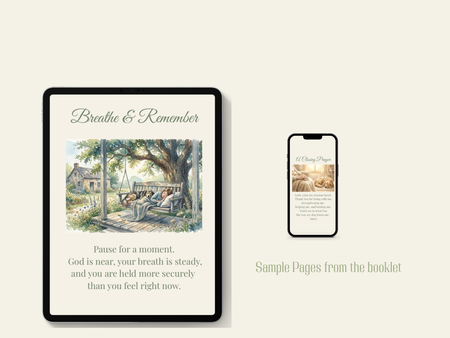 Do Not Fear – Isaiah 41:10 | Christian Comfort Digital Download with Watercolor Dog Art